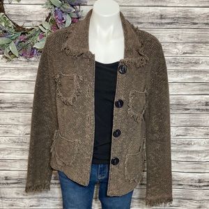 Willow Textured Fringe Jacket